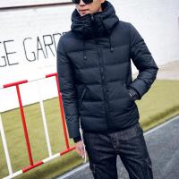 潮至男士羽绒服外套冬季2018时尚新款男装青年羽绒服修身短款加厚外套潮