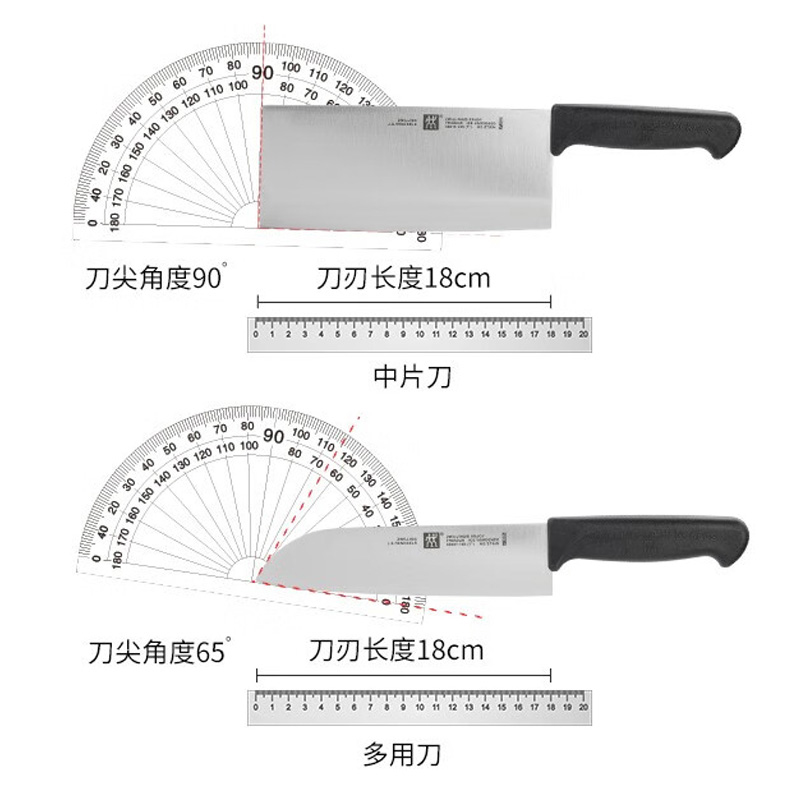 双立人 38850-000-722 中片刀+多用刀 两件套(套)高清大图