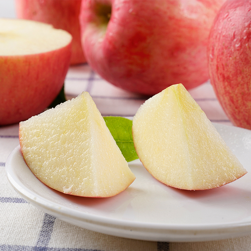 [通货实惠装]正宗陕西洛川苹果红富士3斤小果70mm尝鲜款高清大图