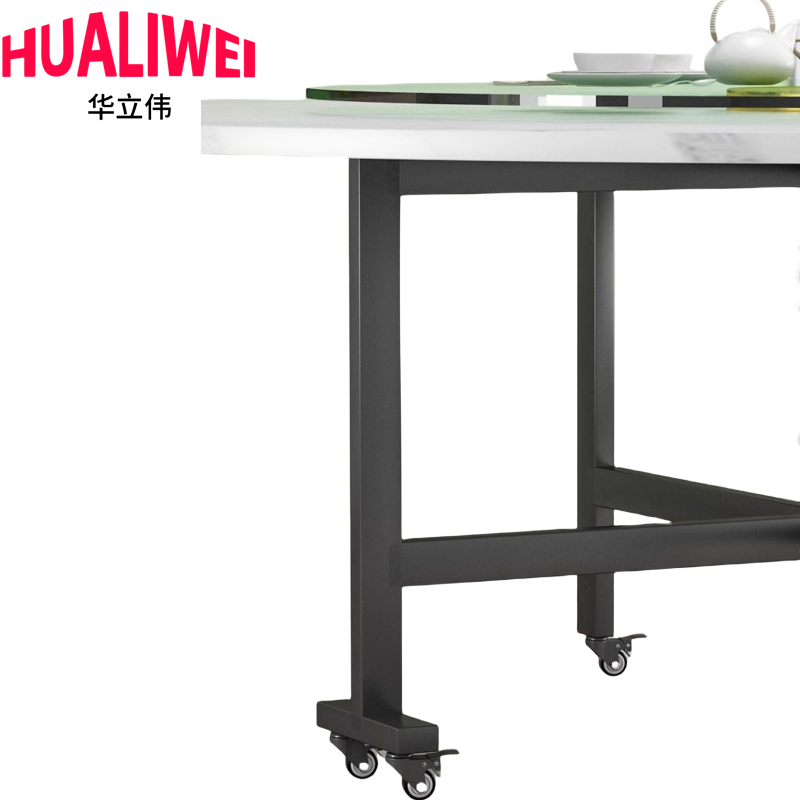 华立伟餐桌180*180*75cm张高清大图