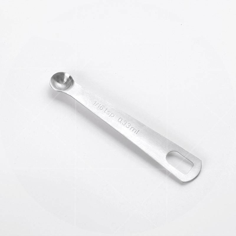 B52-单支十六分一茶匙(0.33ml) 调料克度勺不锈钢量勺5件套装烘焙工具盐勺量杯小勺子刻度厨房