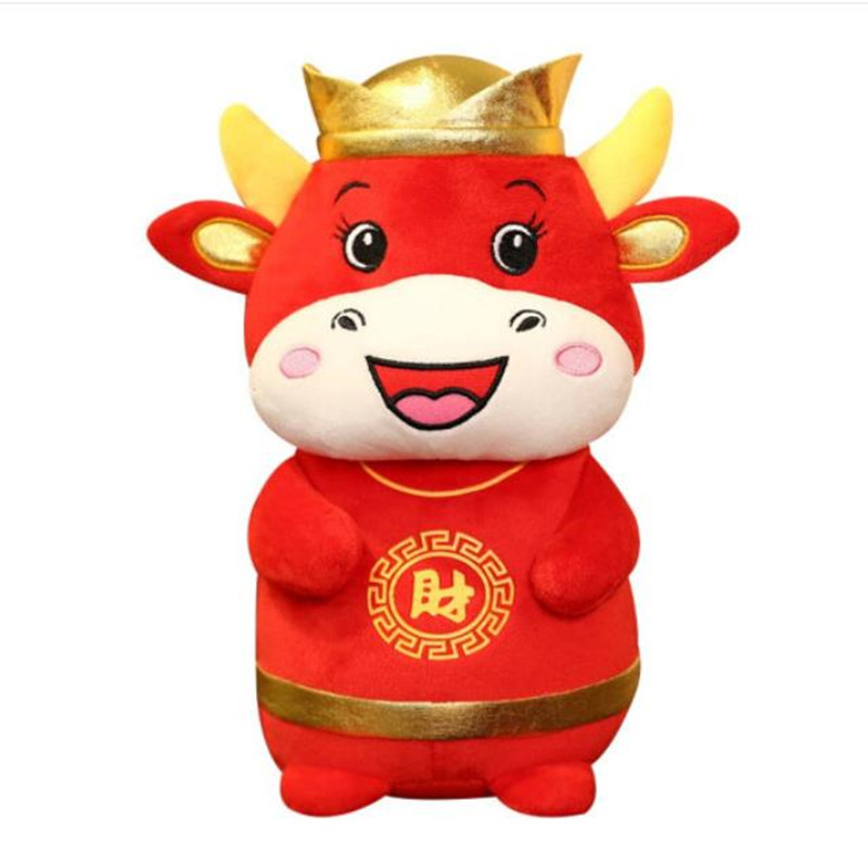 财神牛毛绒公仔30cm