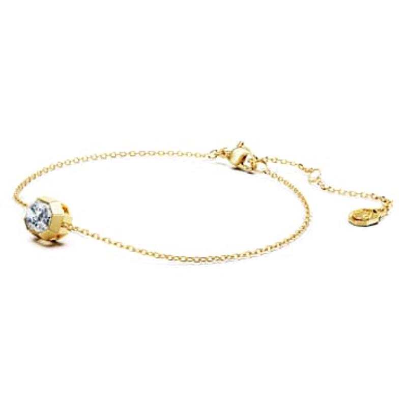 施华洛世奇(SWAROVSKI)优雅K黄金手链 鳄鱼钻石点缀 日常佩戴饰品