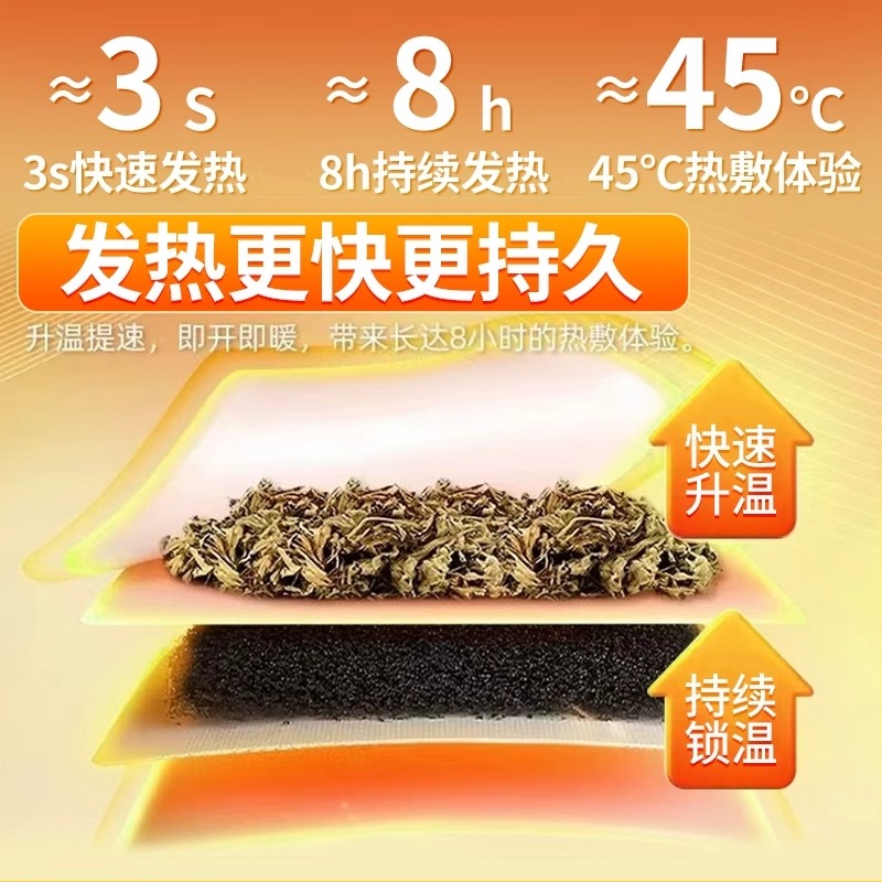 [内廷上用]北京同仁堂自发热暖手宝学生用暖宝宝穿戴式一次性暖手贴高清大图