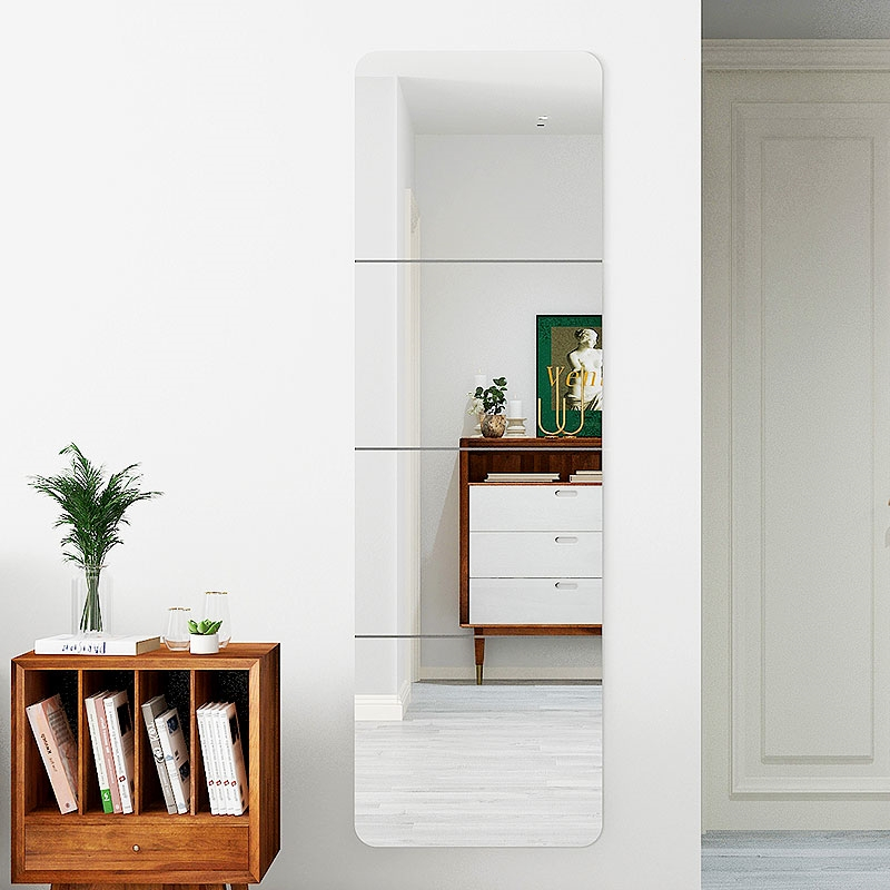 古达软镜子贴墙自粘全身穿衣学生宿舍寝室无框粘墙亚克力自粘墙面贴片