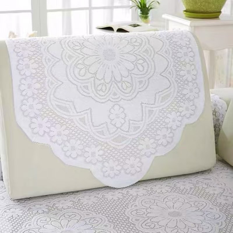 日目防滑蕾丝沙发巾 60*60cm 块高清大图