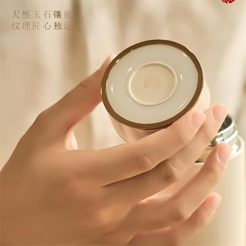 希诺 玉石抗菌真空保温杯高清大图