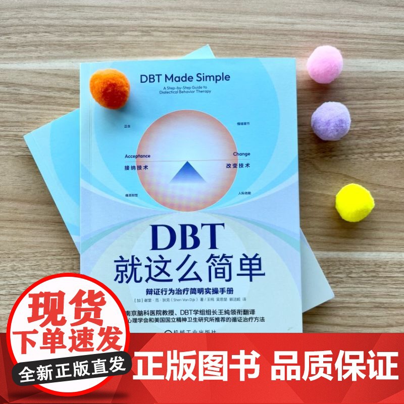 DBT就这么简单 辩证行为治疗简明实操手册 加 谢里·范·狄克 美国心理学会和美国国立精神卫生研究所的循证治疗方法高清大图