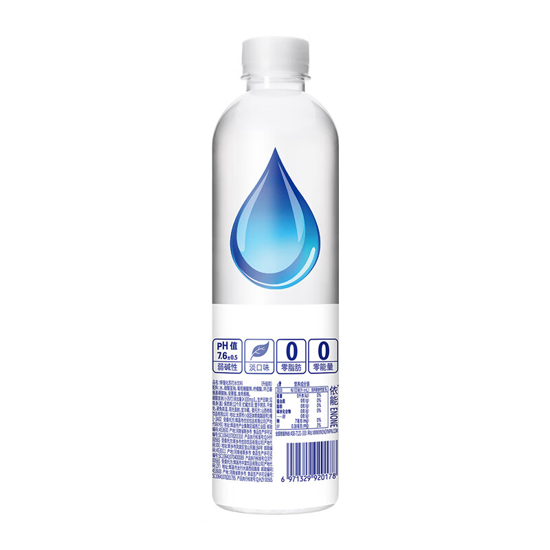 依能锌强化苏打水饮料 白桃味 无糖无汽弱碱 500ml*12瓶高清大图
