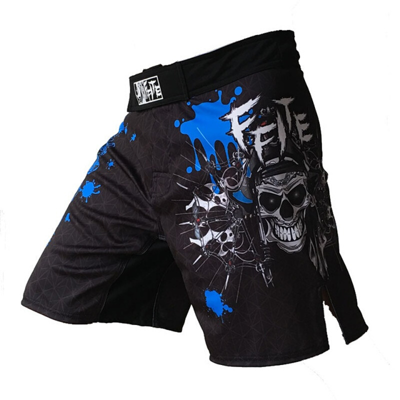 2018新款MMA搏击训练短裤UFC综合格斗技裤子运动健身柔术散打泰拳男短裤