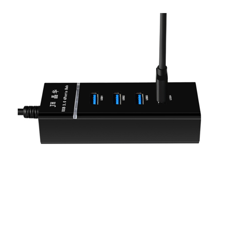 晶华 USB集线器 3.0一分四笔记本电脑usb扩展口多接口集线器hub 0.3米(单位:件)