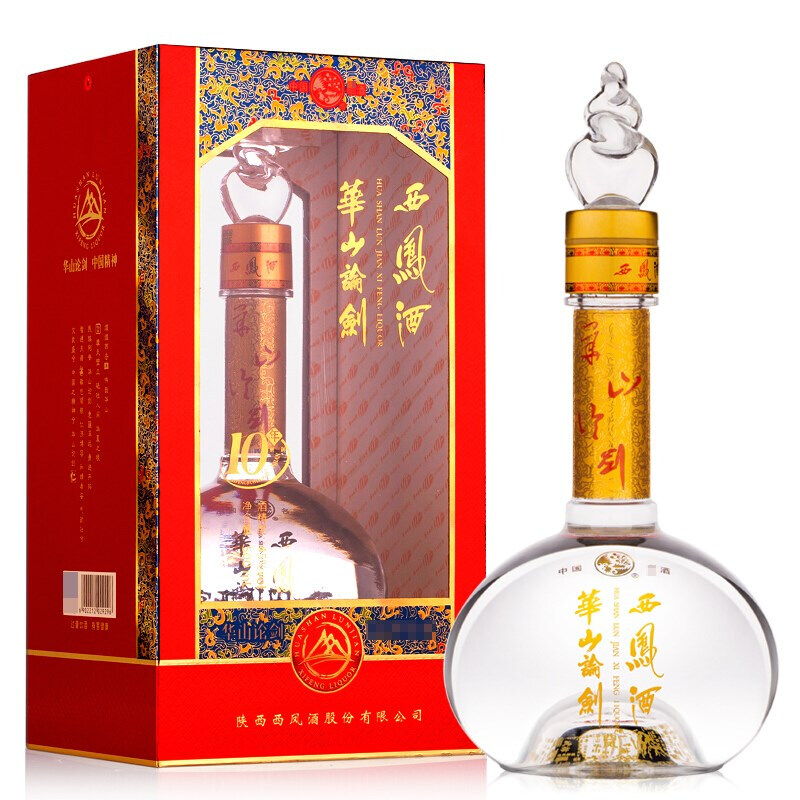 西凤 华山论剑10年 45度 500ml*6瓶 箱装 凤香型 白酒高清大图