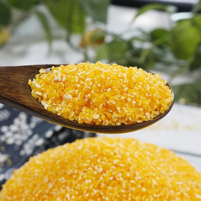 绿帝玉米糁色泽金黄大小均匀清香浓郁口感醇厚颗粒饱满470g高清大图