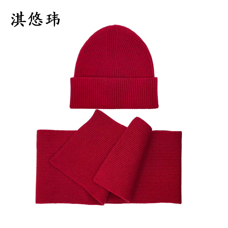 淇悠玮 送温暖围脖帽子套装 QYTZ07 套高清大图