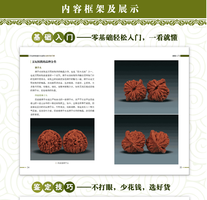 [正版] 文玩核桃鉴定与选购 从新手到行家 核桃表妹陈红云二十年藏玩秘籍 核桃把玩新手到行家艺术鉴赏书收藏指南书 核桃高清大图