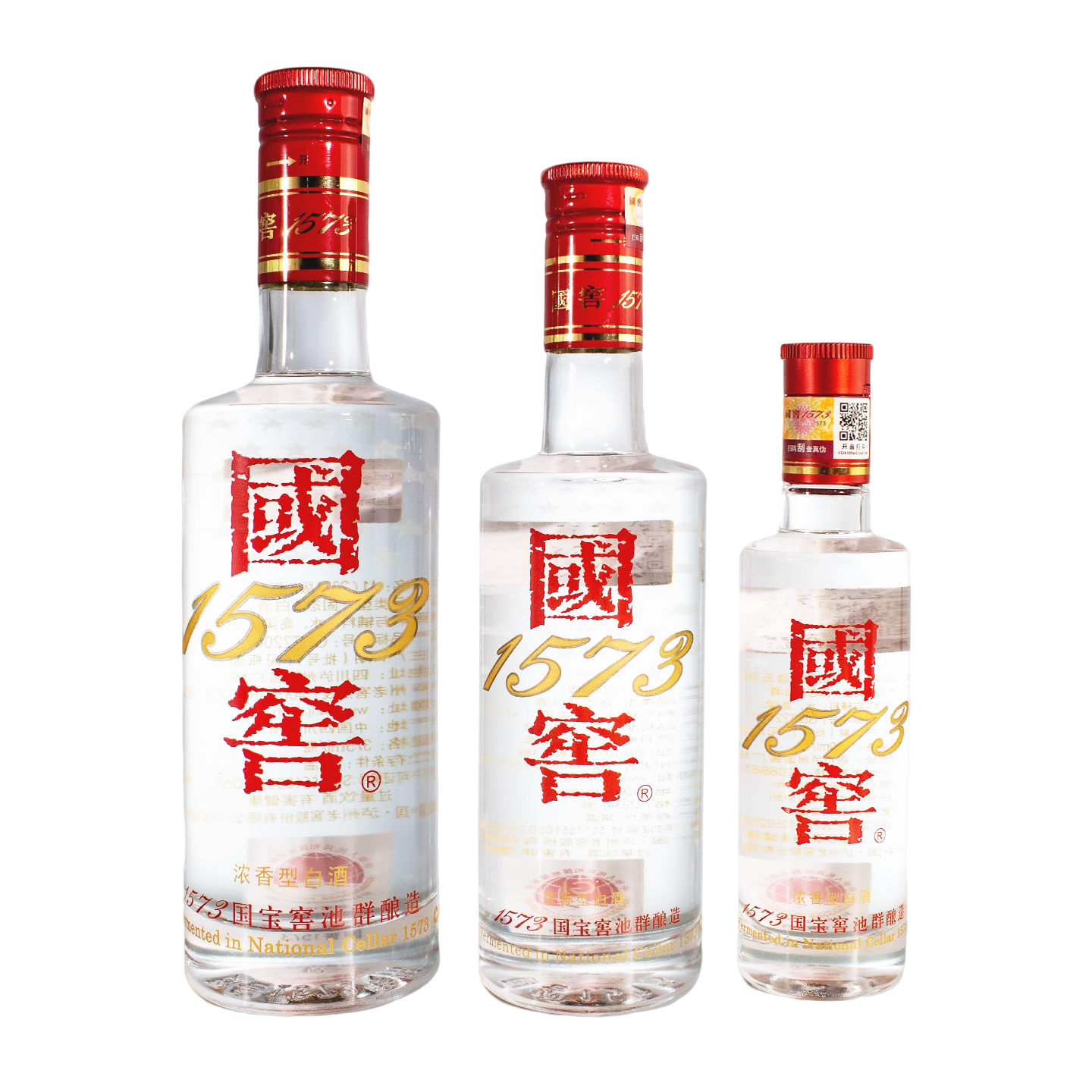 泸州老窖 国窖1573 青云万里礼盒*2 浓香型白酒(100ml,250ml,375ml各一瓶)高清大图