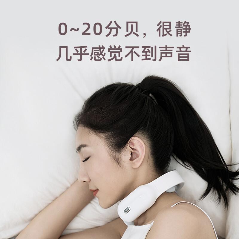 PGG颈椎按摩器热敷脉冲护颈脖颈部按摩仪生日D12白高清大图