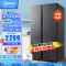 美的(Midea)550L对开门智能保鲜冰箱一级双变频家用净味抑菌手机WIFI智控风冷无霜BCD-550WKPZM(E)