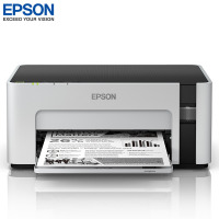 EPSON爱普生M1108黑白墨仓式打印机学生作业家用办公医院医疗处方喷墨不干胶合格证财务凭M1128无线墨仓式 官方标配