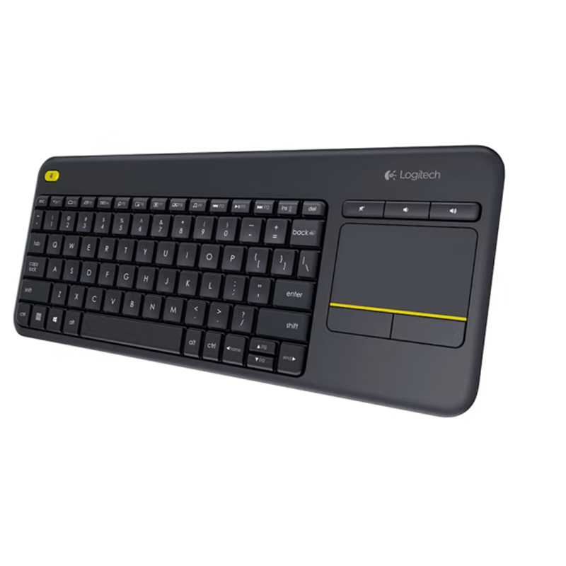 罗技(Logitech) K400 Plus 键盘 无线键盘 办公键盘 带触摸板 黑色 带无线2.4G接收器高清大图