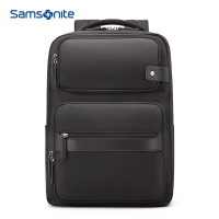 新秀丽(Samsonite)双肩包背包 商务休闲书包笔记本包 苹果电脑包15.6英寸 黑色