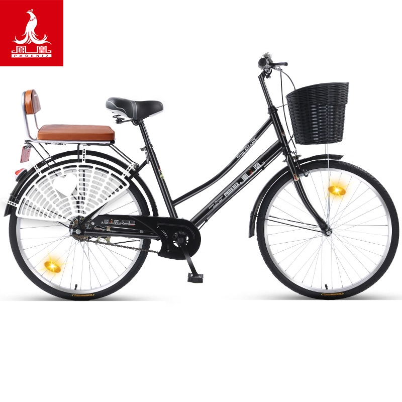 凤凰phoentx自行车轻便上班老式成人男式男士变速代步普通勤城市复古