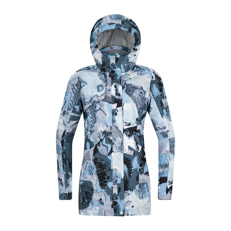 探路者套绒冲锋衣女中长款风衣外套抓绒内胆两件套户外服装秋冬季防风防水保暖时尚登山徒步旅行冲锋衣