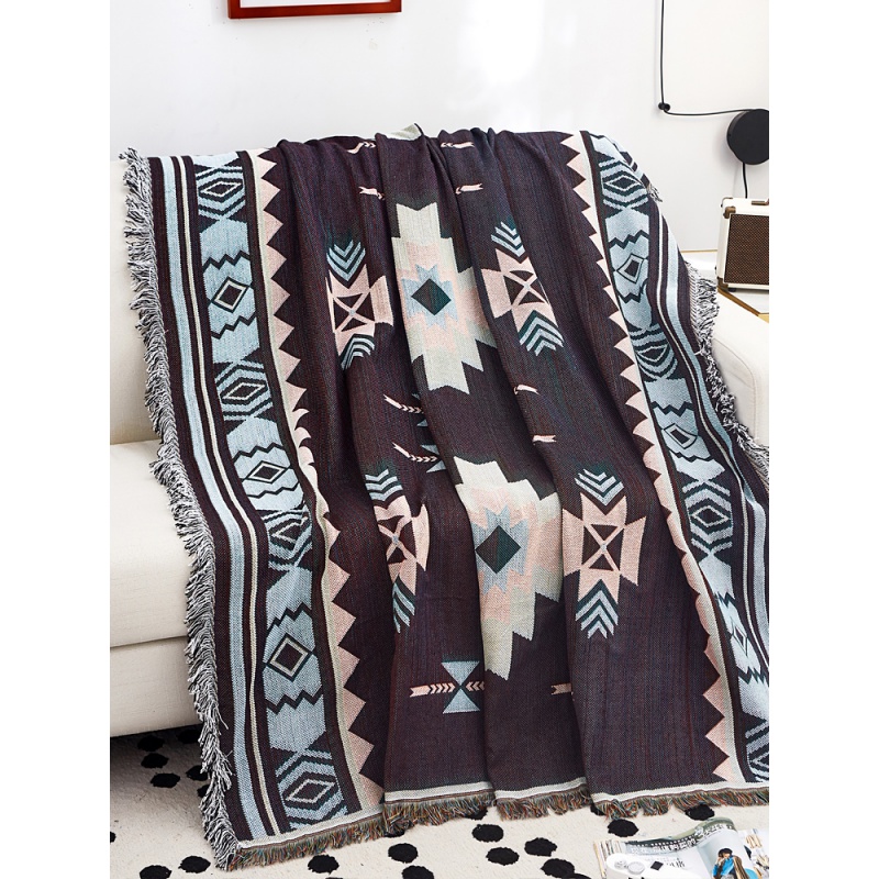 家柏饰(CORATED)北欧双面全盖沙发布沙发巾沙发毯布单沙发套罩沙发垫盖布 黄星座[双面] 130*180cm高清大图