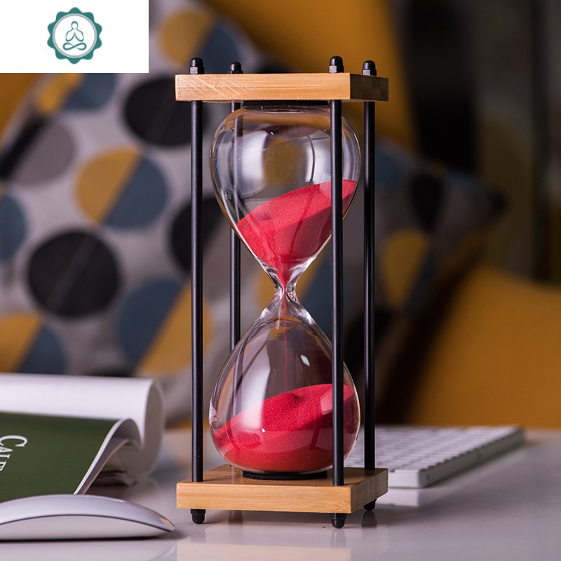 复古沙漏创意桌面摆件七夕生日沙漏计时器时间沙漏30分钟儿童封后z