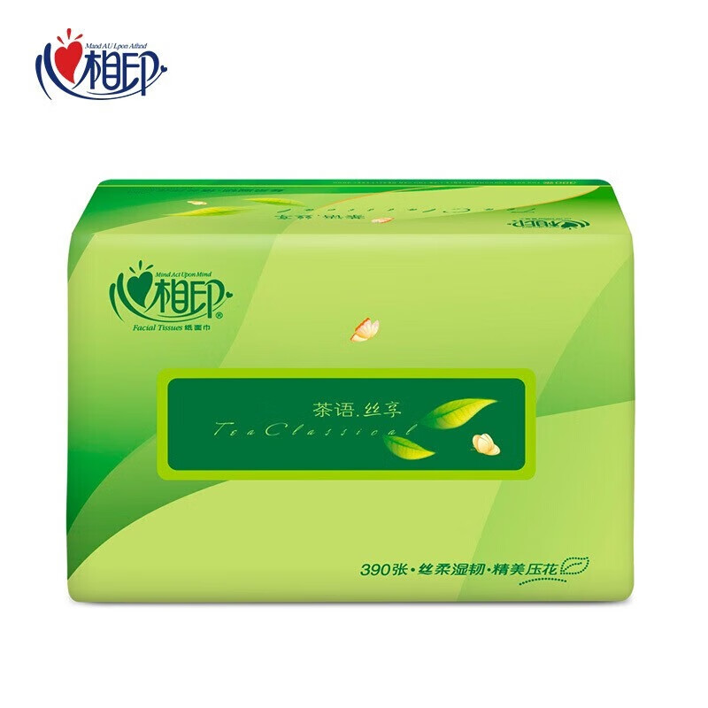 心相印茶语丝享系列130抽三层塑装纸面巾6包提装 DT15130提装高清大图