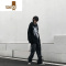 YANXU尾郎的店 美式炸街外套男ins潮牌宽松bf慵懒风街头痞帅开衫卫衣潮