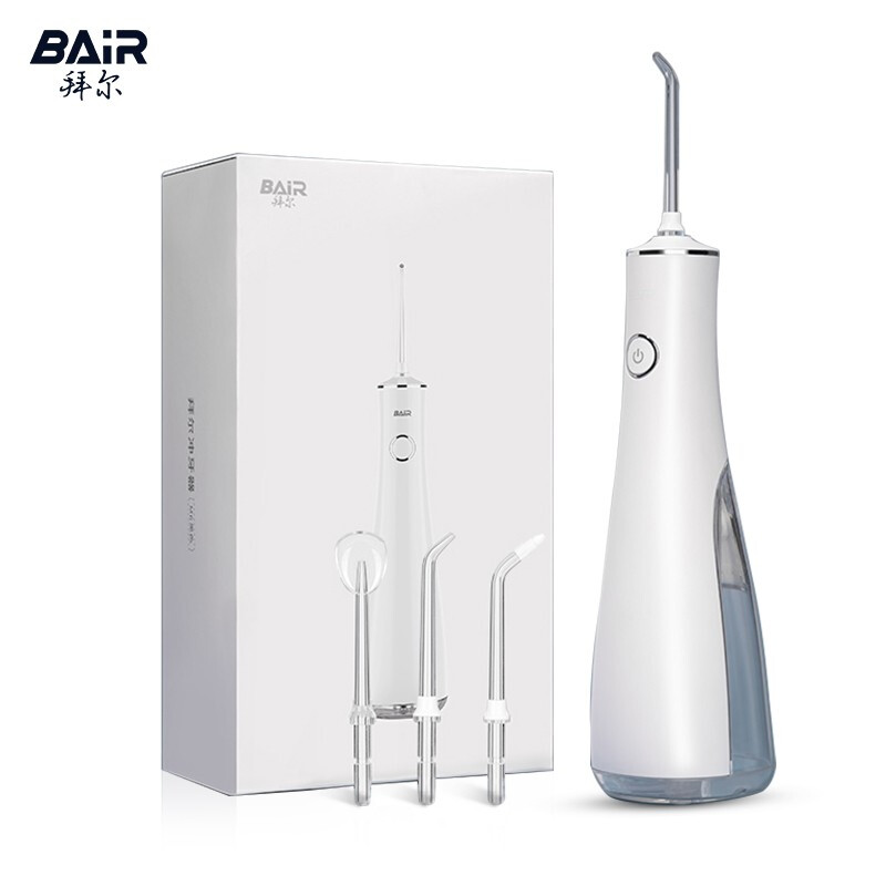 拜尔(BAIR)便携式冲牙器 情侣家用正畸洗牙器水牙线电动清洁口腔清洁 送男女朋友礼物 M6 黑色高清大图
