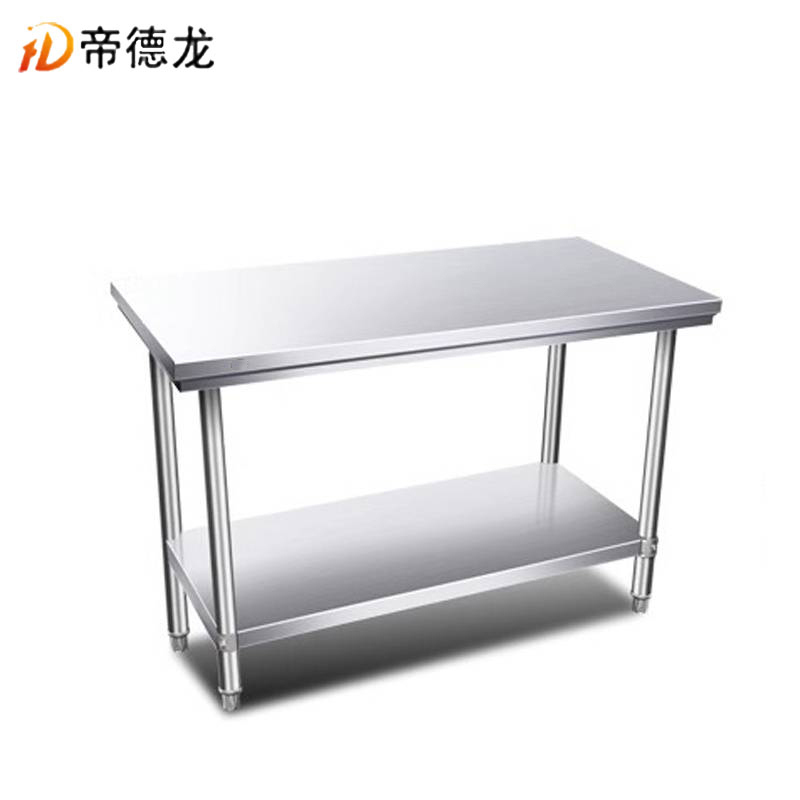 帝德龙操作台工作台双层置物架ZT1 800*800*800mm高清大图