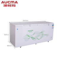 Aucma/澳柯玛 BC/BD-560TC 大冰柜商用大容量冷柜卧式冷藏冷冻柜茶叶柜保鲜