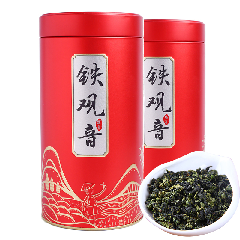 春逸茗茶 特级浓香型铁观音茶叶乌龙茶安溪铁观音礼盒装新茶258g