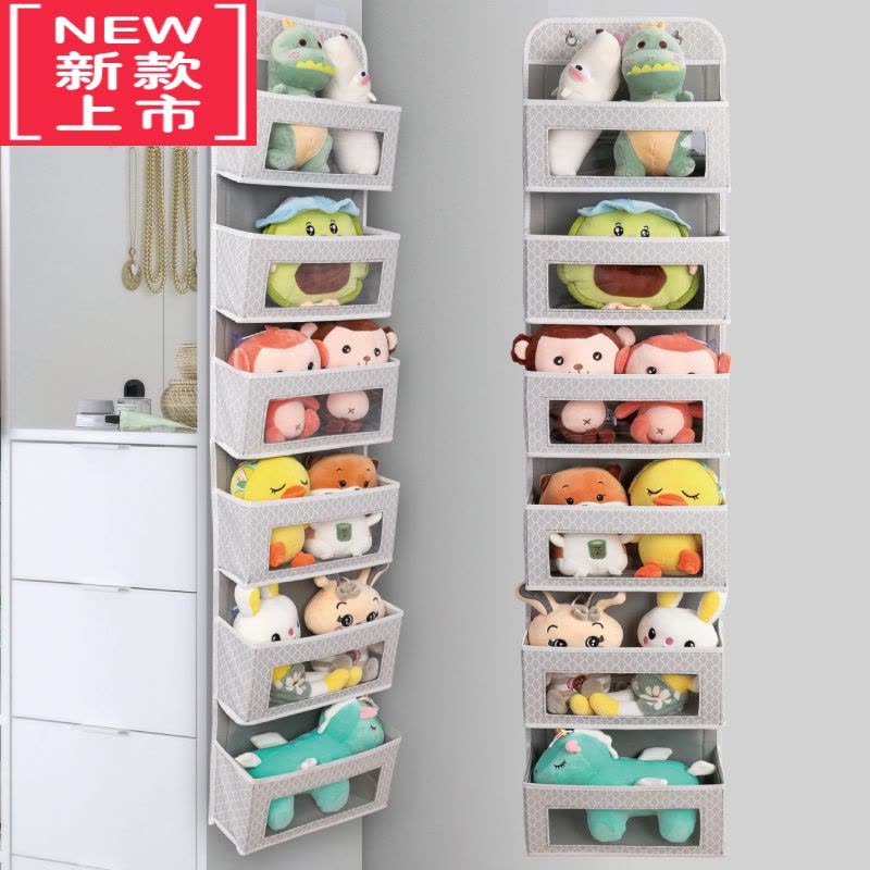 可莉允门后收纳袋挂袋墙挂式布袋挂兜整理袋包包收纳架挂墙置物家用器图片