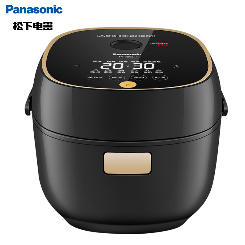 松下(Panasonic)电饭煲SR-AC072-K 多重预设 2段IH立体加热 24小时双预约