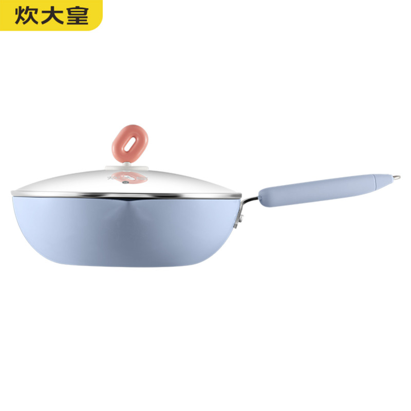 炊大皇(COOKER KING) 冰川蓝不粘炒锅 CG28BC 28cm