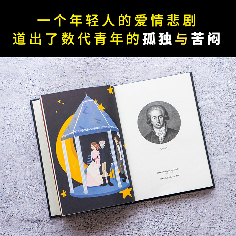 [正版]少年维特的烦恼 德语翻译家、歌德研究学者杨武能经典译本,量身打造手绘彩插 外国文学文艺 磨铁图书书籍高清大图
