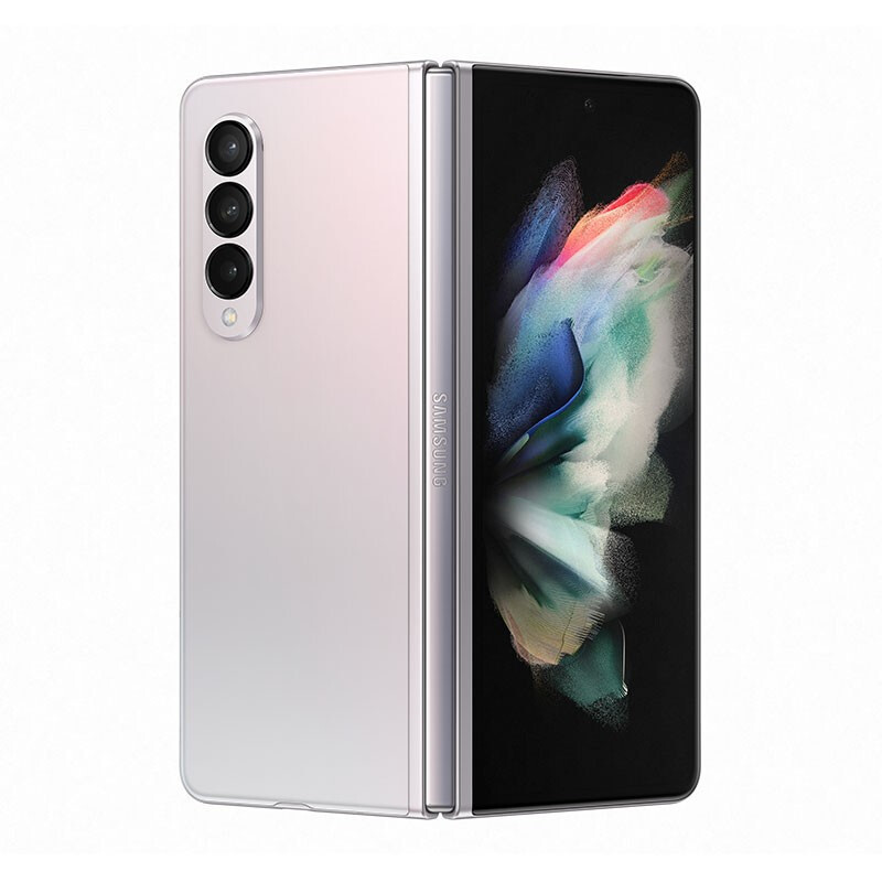 [新品到货]三星Galaxy Z Fold3 5G 12GB+256GB 折叠屏5G手机韩版单卡 联通电信5G 雪川银