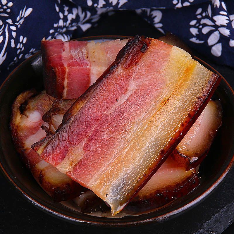 正宗农家烟熏土猪老腊肉五花腊肉 烟熏腊肉3斤
