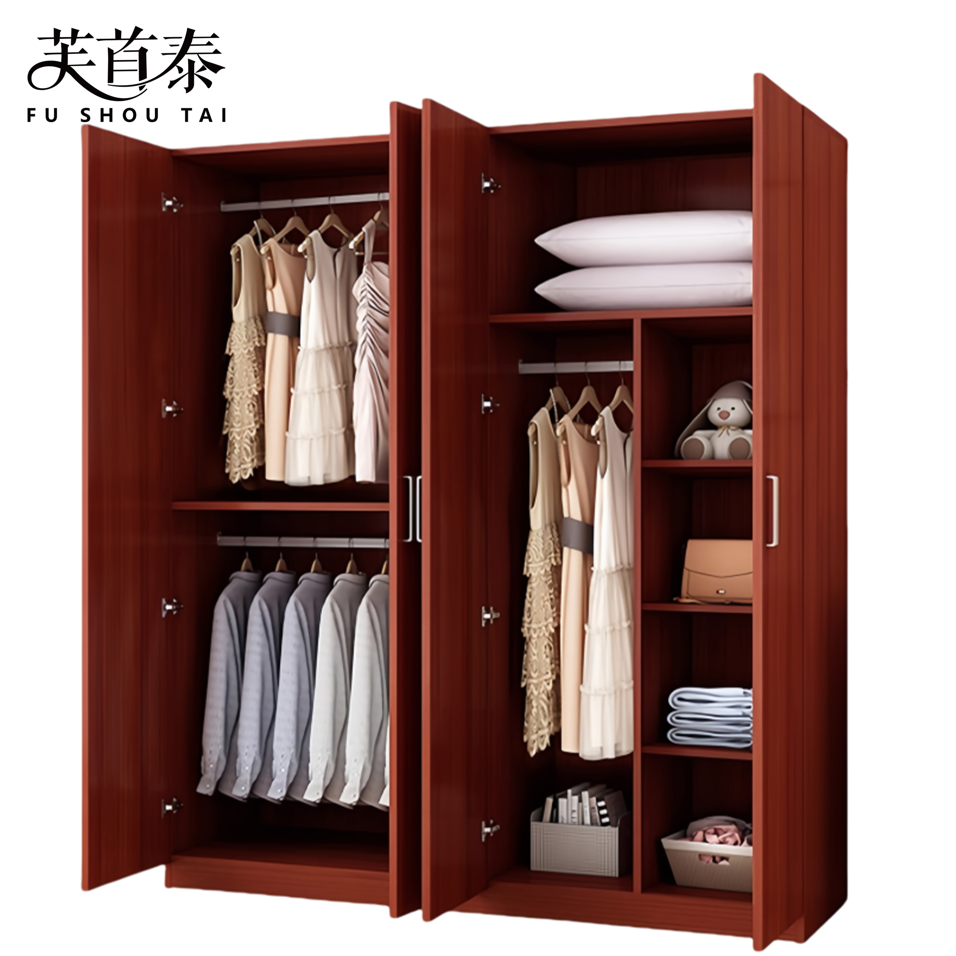 芙首泰四门衣柜1400*400*1800mm台高清大图