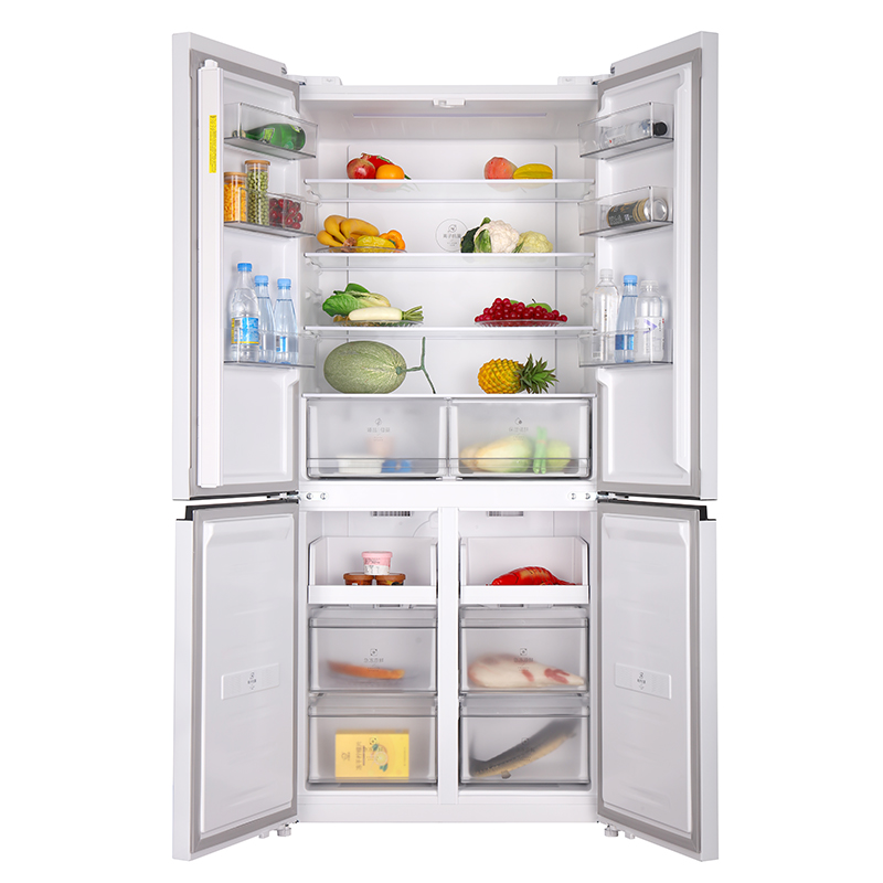 上菱BQE510PWFL岩白十字对开门冰箱节能大容量510升变频电脑控温高清大图