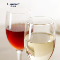 Luminarc法国(ARC)乐美雅晨露红酒杯高脚杯香槟杯玻璃酒杯酒具套装250ML(两只装)J0789不含铅易洗