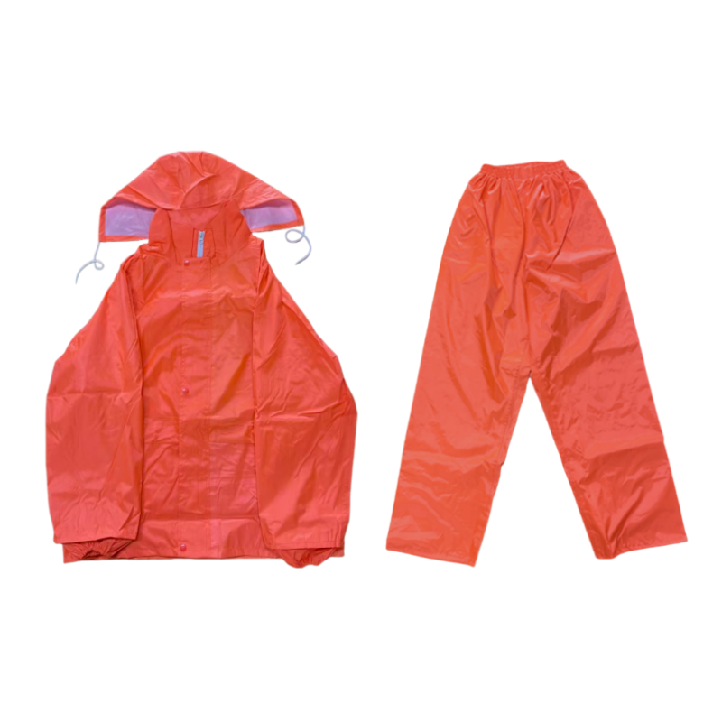 鸿灵睿芯 YF01H 新型分体式多功能雨衣 (计价单位:件)橙色高清大图