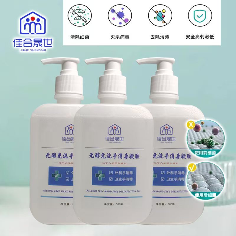 佳合晟世 无醇免洗手消凝胶 500ml/瓶高清大图