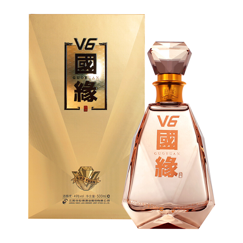 今世缘白酒国缘v6幽雅醇厚49度500ml单瓶装视频