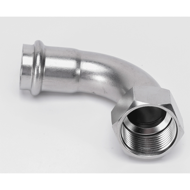 兴酉 卡压式内丝弯头 DN100 个高清大图