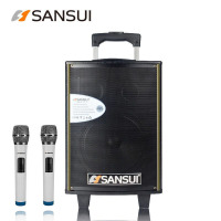 山水(sansui)SA1-10 广场舞户外音响 拉杆蓝牙U盘 高端便携 锂电音箱 黑色标配