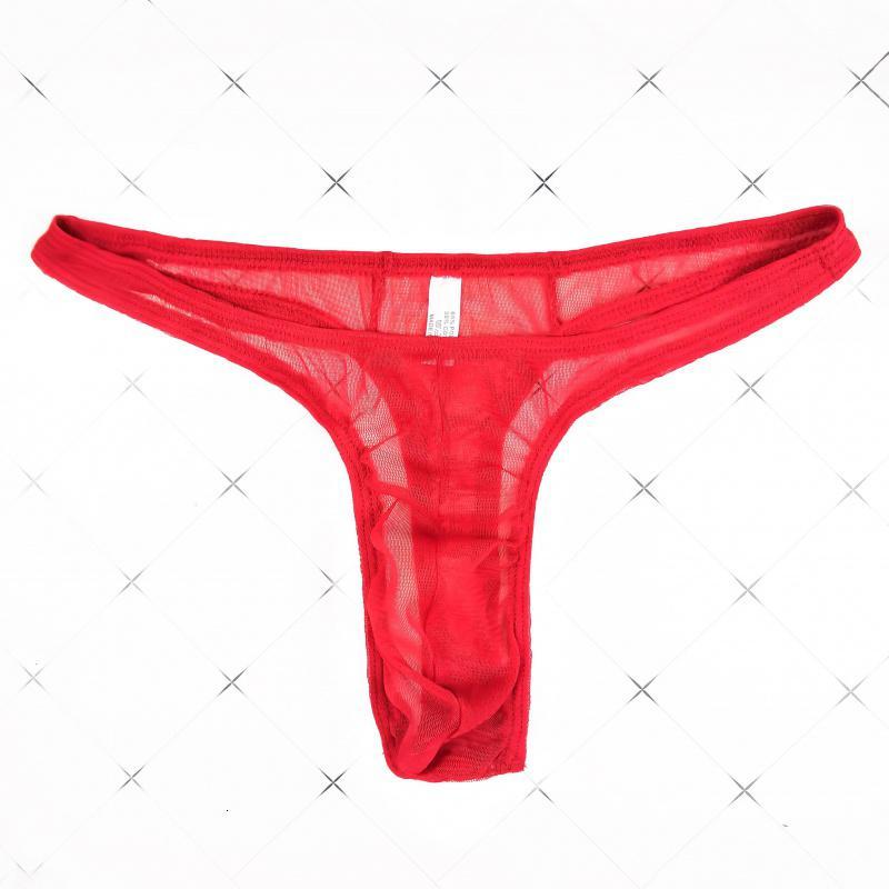 suntek性感丁字裤男t字裤男超薄透明网纱低腰透视内裤紧身囊袋男士